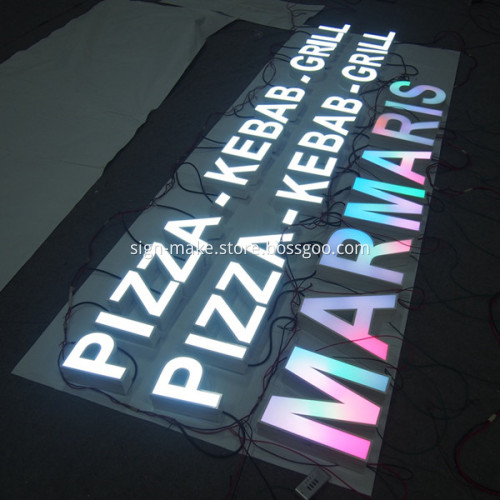 Metallic Letters Vinyl Sign Shop